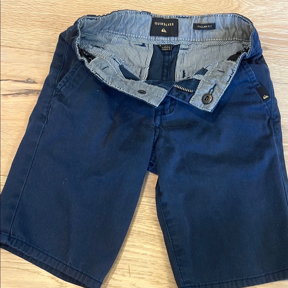 2 Pair Quiksilver Blue Uniform or Summer Shorts Size 6